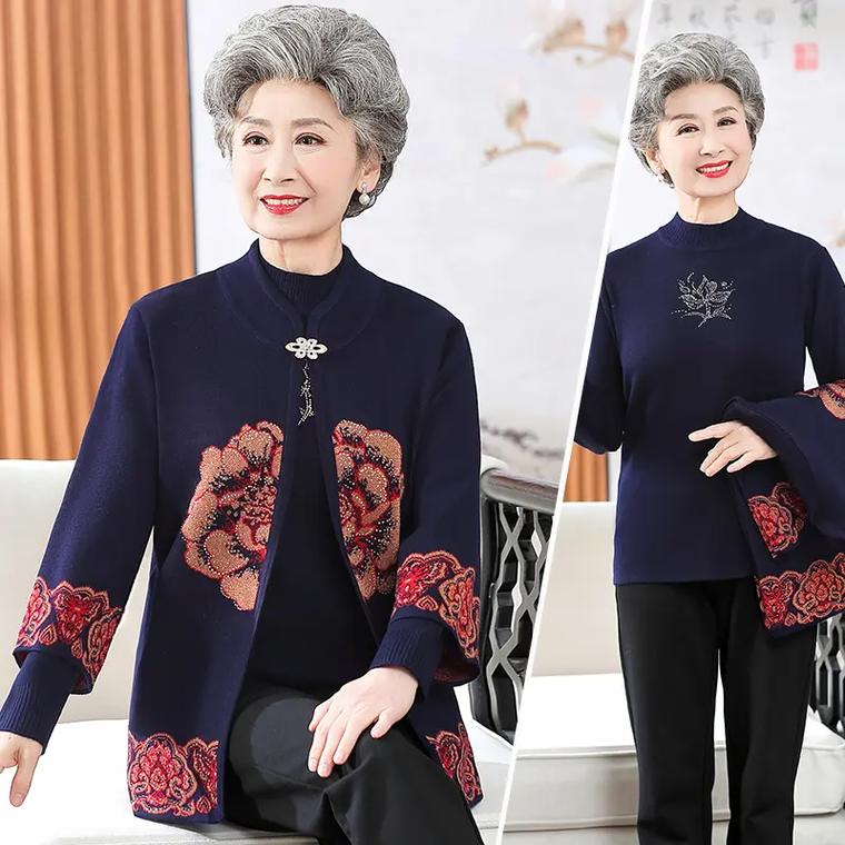 洋气与舒适并存，这款中老年女装点亮春秋两季